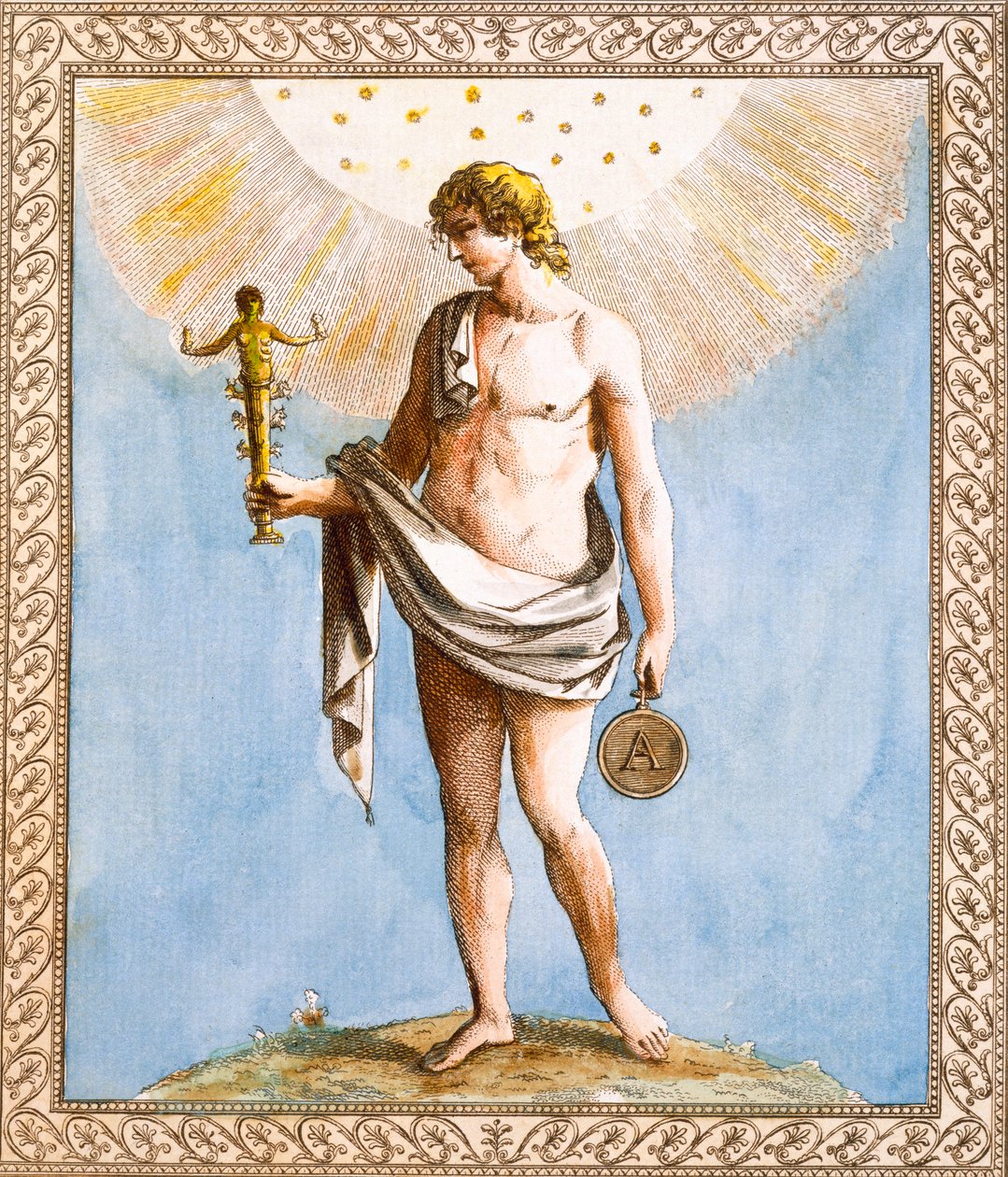 Apollo, kaiverrus Francesco Bartolozzi, 1799 tekijältä William Hamilton