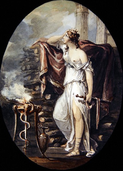Dido (akvarelli paperille) tekijältä William Hamilton