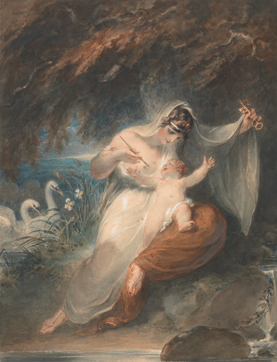 Luonto paljastaa itsensä pienelle Shakespearelle: Thomas Gray, The Progress of Poesy, III.1 tekijältä William Hamilton