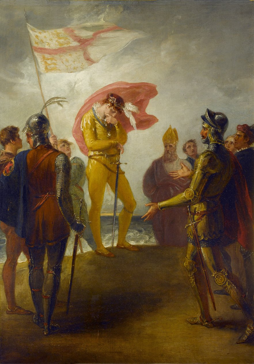 Richard II:n maihinnousu Milford Haveniin, n. 1793-1800 tekijältä William Hamilton