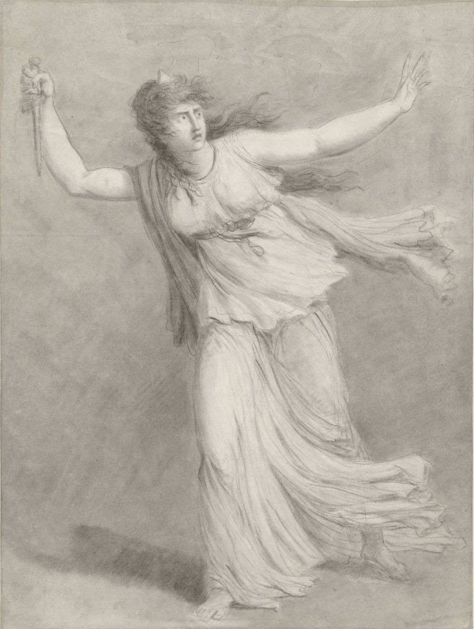 Näyttelijä Sarah Siddons Euphrasian roolissa tekijältä William Hamilton