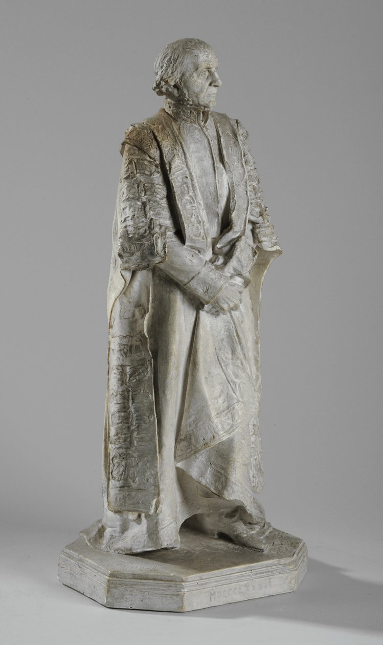 Maquette William Ewart Gladstonen patsaalle The Strandissa, Lontoossa, n. 1905 (kipsi) (katso myös 876153) tekijältä William Hamo Thornycroft