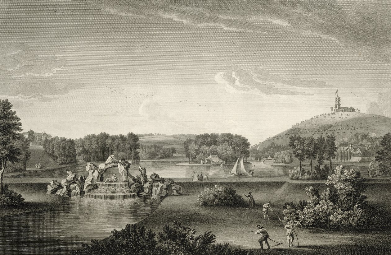 West Wycombe Park, kaiverrus William Woollett (1735-85) tekijältä William Hannan
