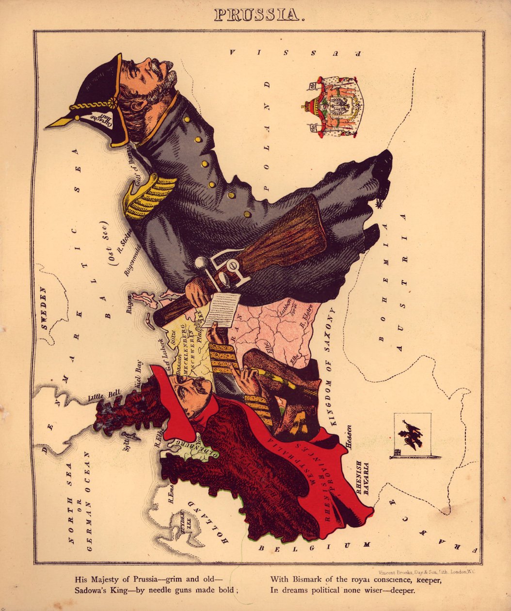 Maantieteellistä hupia - humoristisia hahmotelmia eri maista, johdannon ja kuvaavien repliikkien kera LOC 84675540-13 tekijältä William Harvey