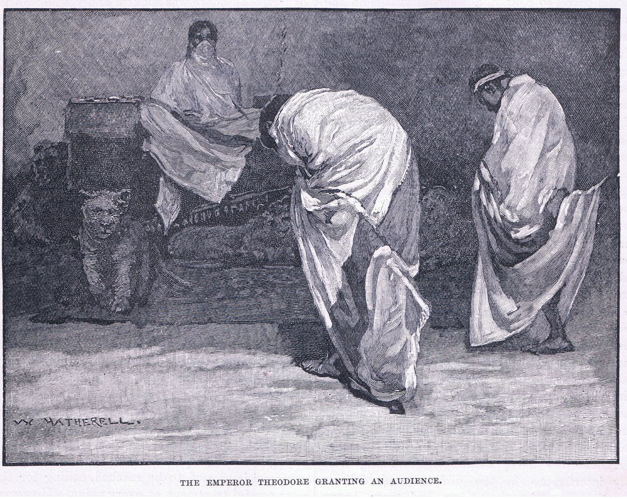 Keisari Theodore tarjosi yleisön tekijältä William Hatherell