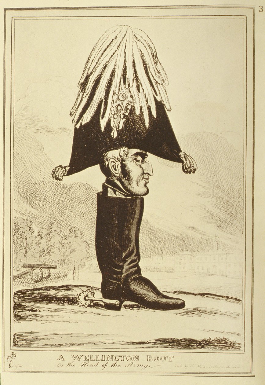 Wellington Boot eli armeijan päällikkö, 1827 tekijältä William Heath