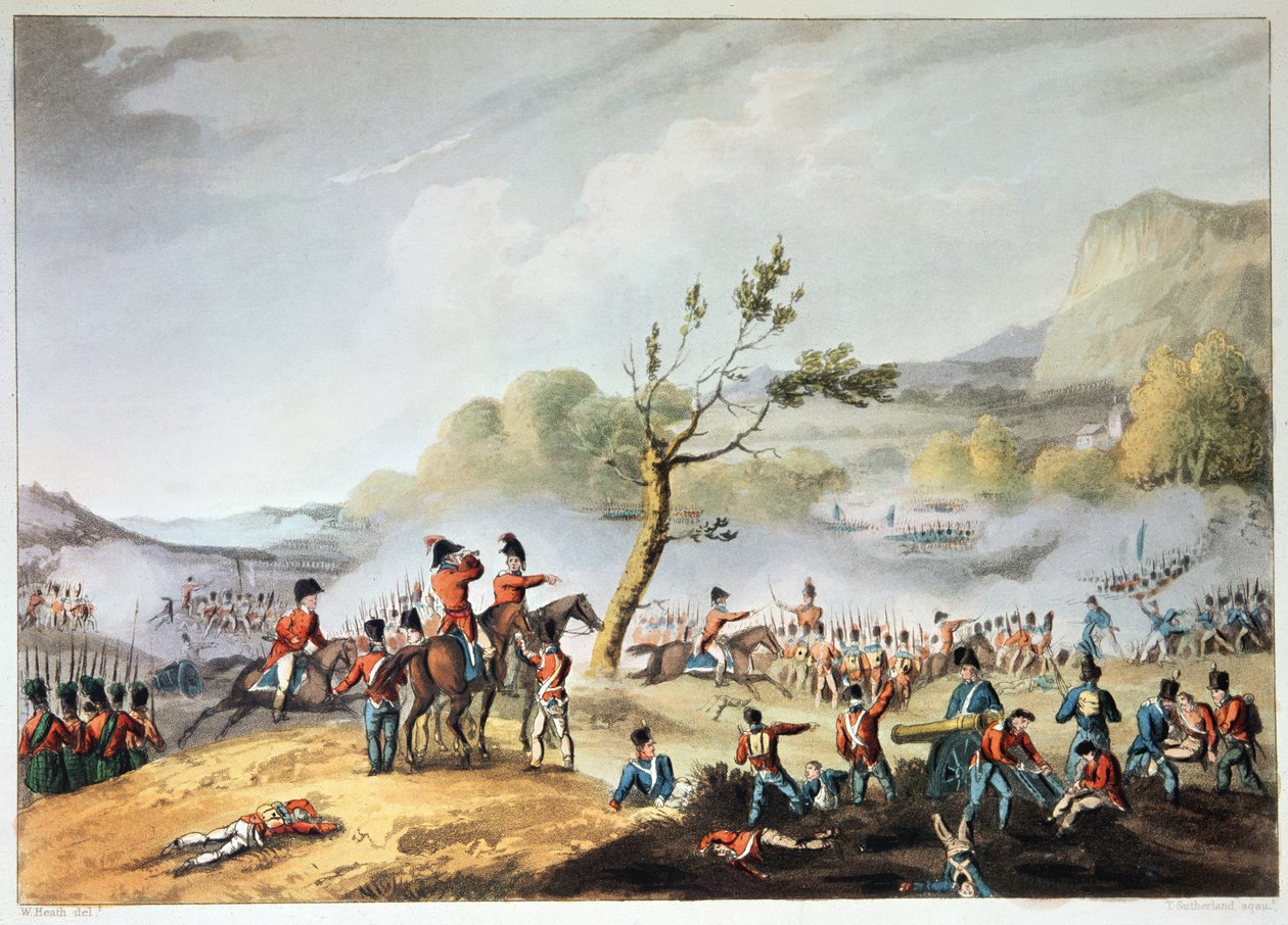 Maidan taistelu, 4. heinäkuuta 1806, kaiverrus Thomas Sutherland (b.c.1785) (katso myös 225164) tekijältä William Heath