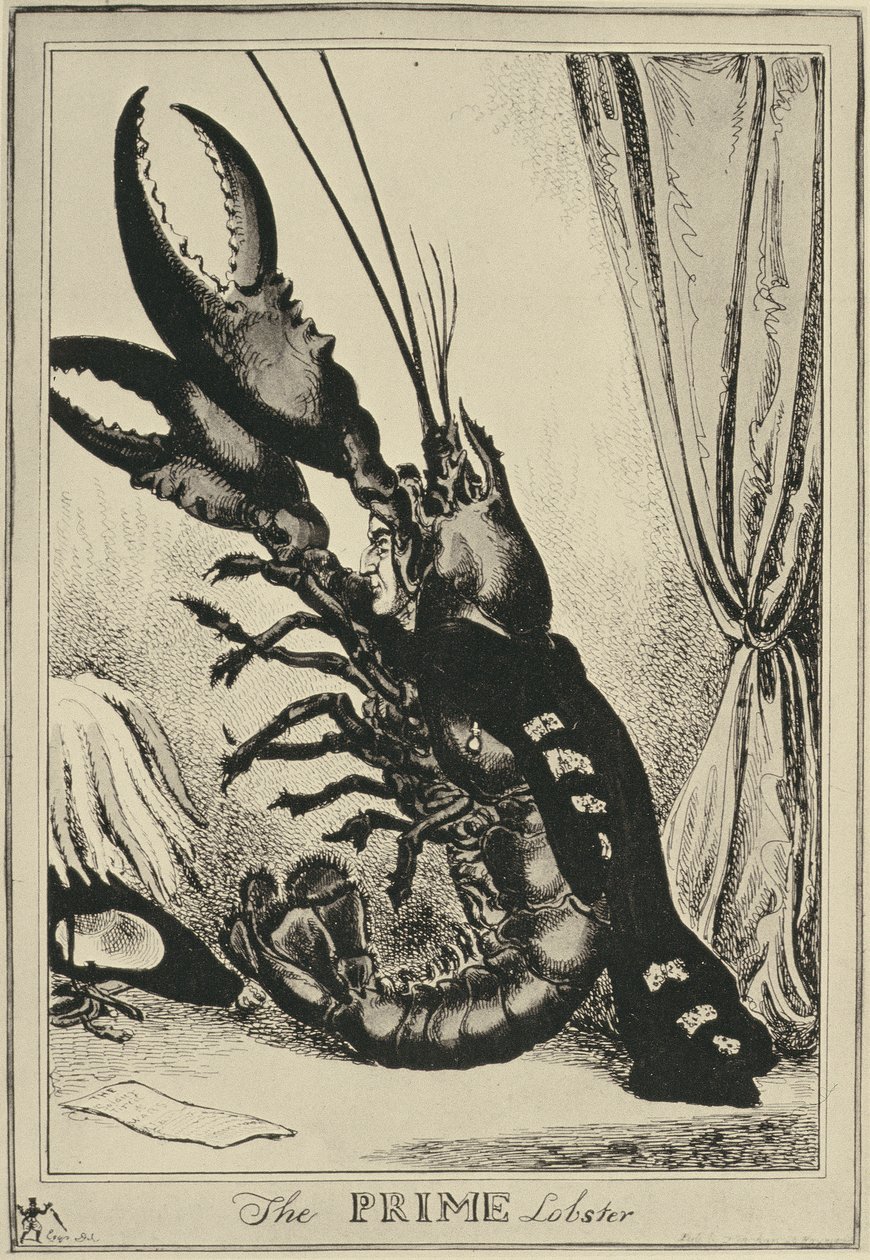 Päähummeri, 1828 tekijältä William Heath