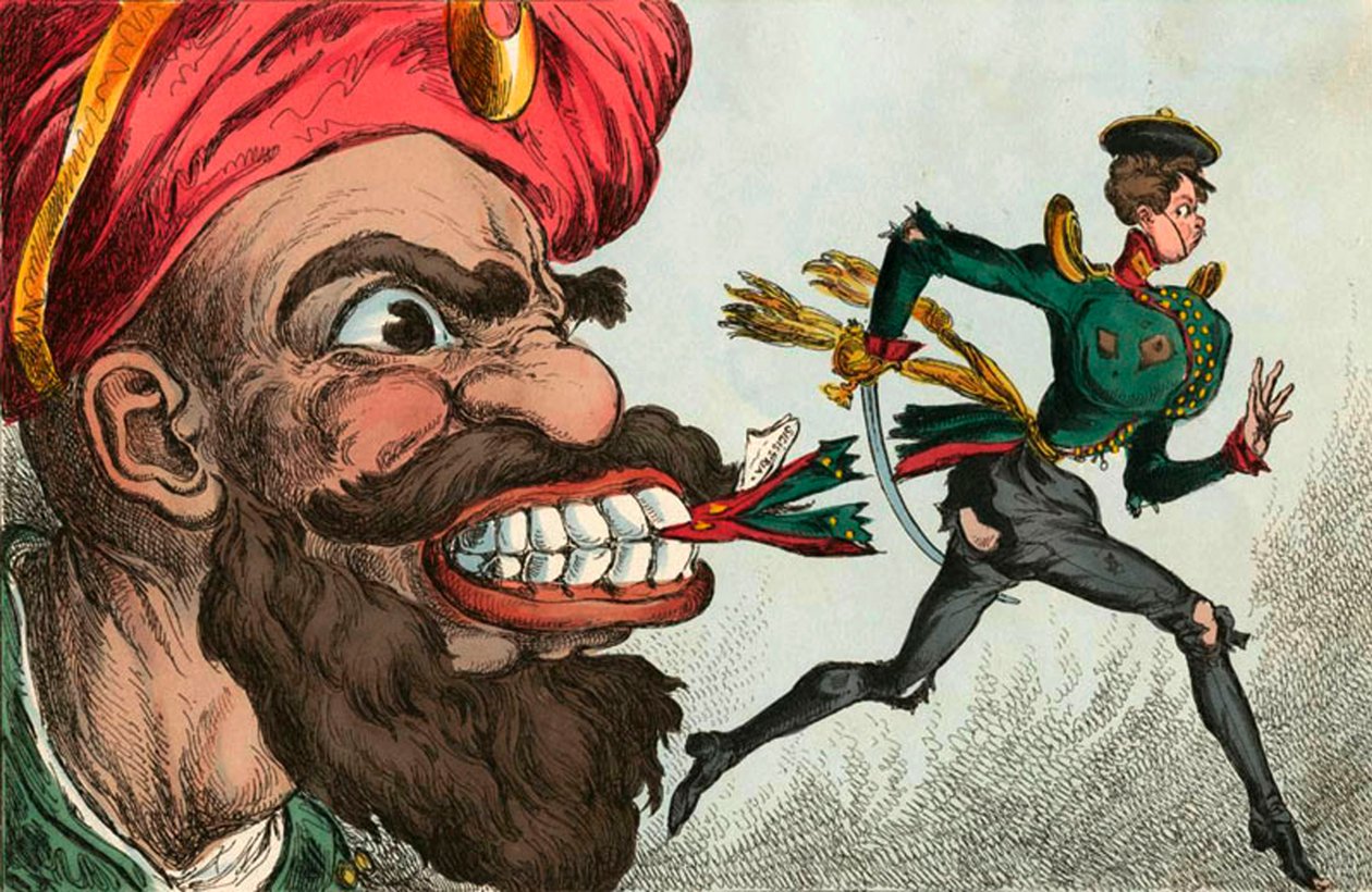 Krimin sodan alku länsieurooppalaisen karikaturistin silmin, 1850-luku. tekijältä William Heath