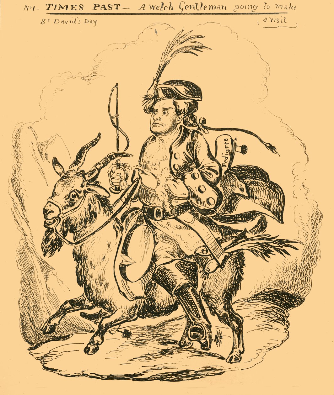 Menneet ajat – Welch-herrasmies vierailee, 1830. tekijältä William Heath