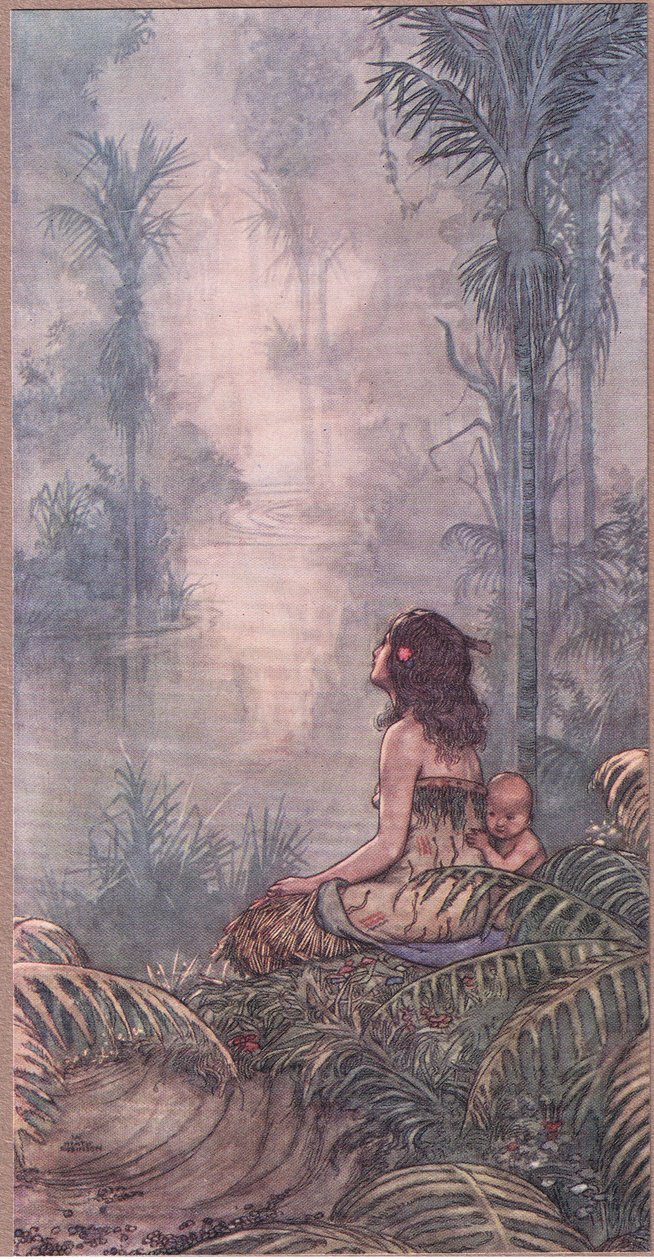 Auckland. Viimeinen, yksinäisin, kaunein, hieno, erillään tekijältä William Heath Robinson