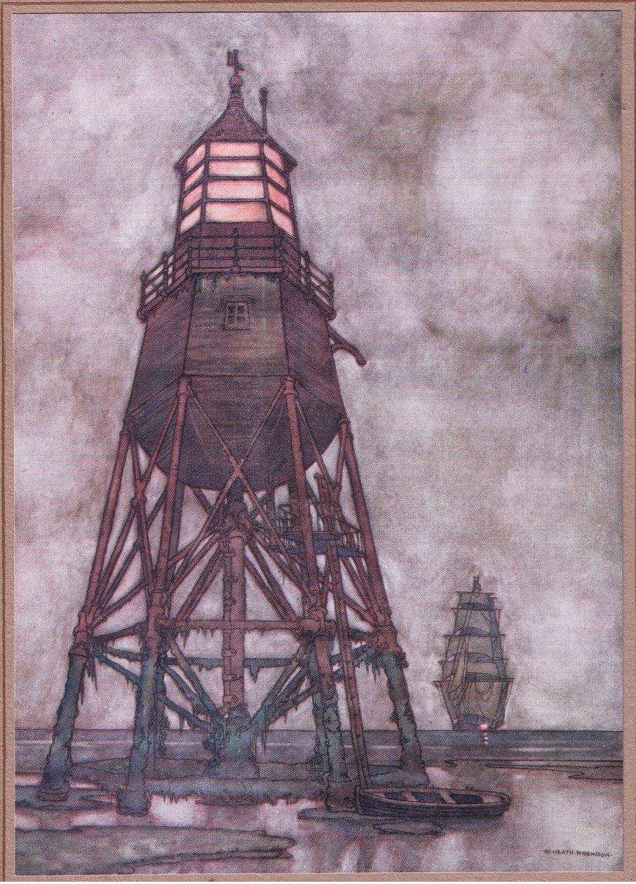Englannin rannikon viisaat valot tekijältä William Heath Robinson