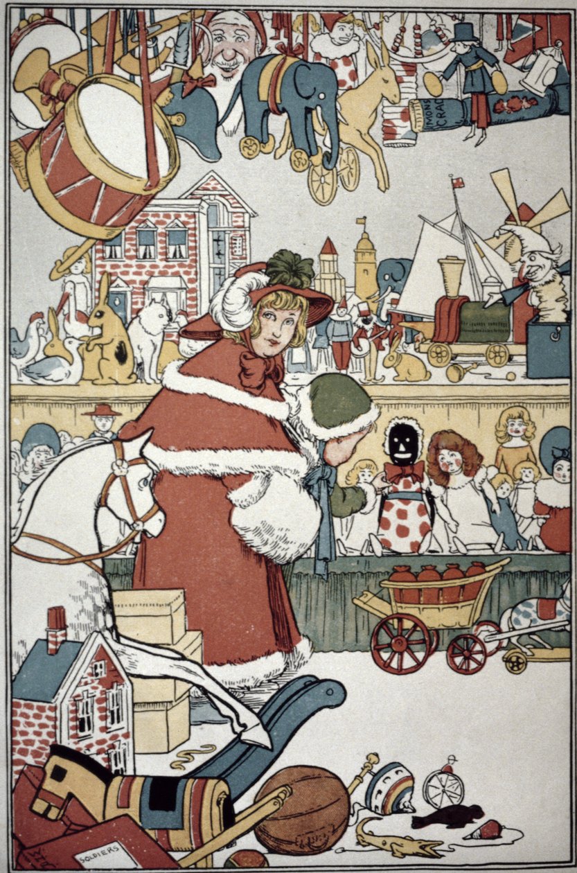 Leluja jouluksi, n. 1900 tekijältä William Heath Robinson