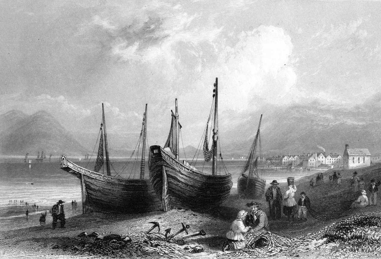 Allonby, noin 1830-50 tekijältä William Henry Bartlett