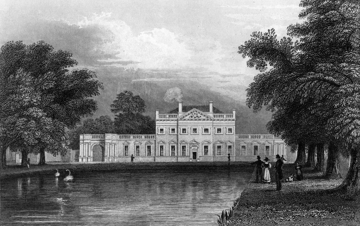 Boreham House, Essex, kaiverrus John Rogers, 1831 tekijältä William Henry Bartlett