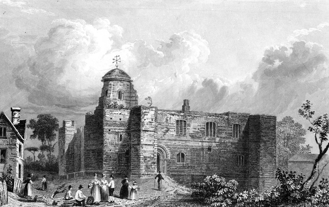 Colchesterin linna, Essex, kaiverrus John Carr Armytage, 1832 tekijältä William Henry Bartlett