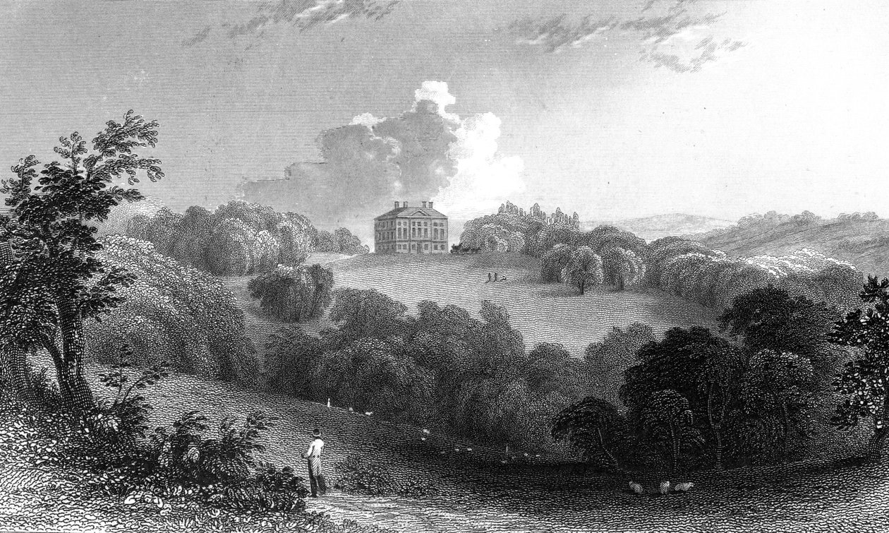 Copped Hall, Essex, kaiverrus Thomas Garner, 1832 tekijältä William Henry Bartlett