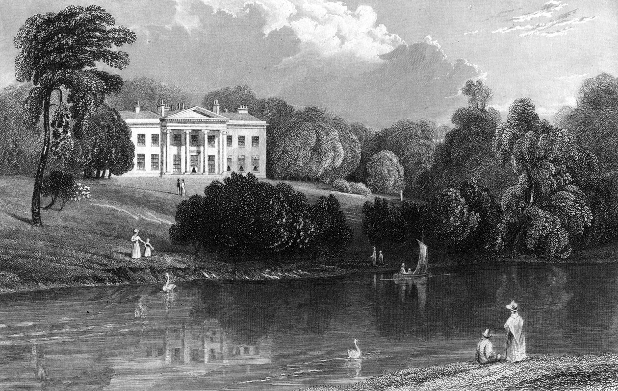 Debden Hall, Essex, 1833 tekijältä William Henry Bartlett