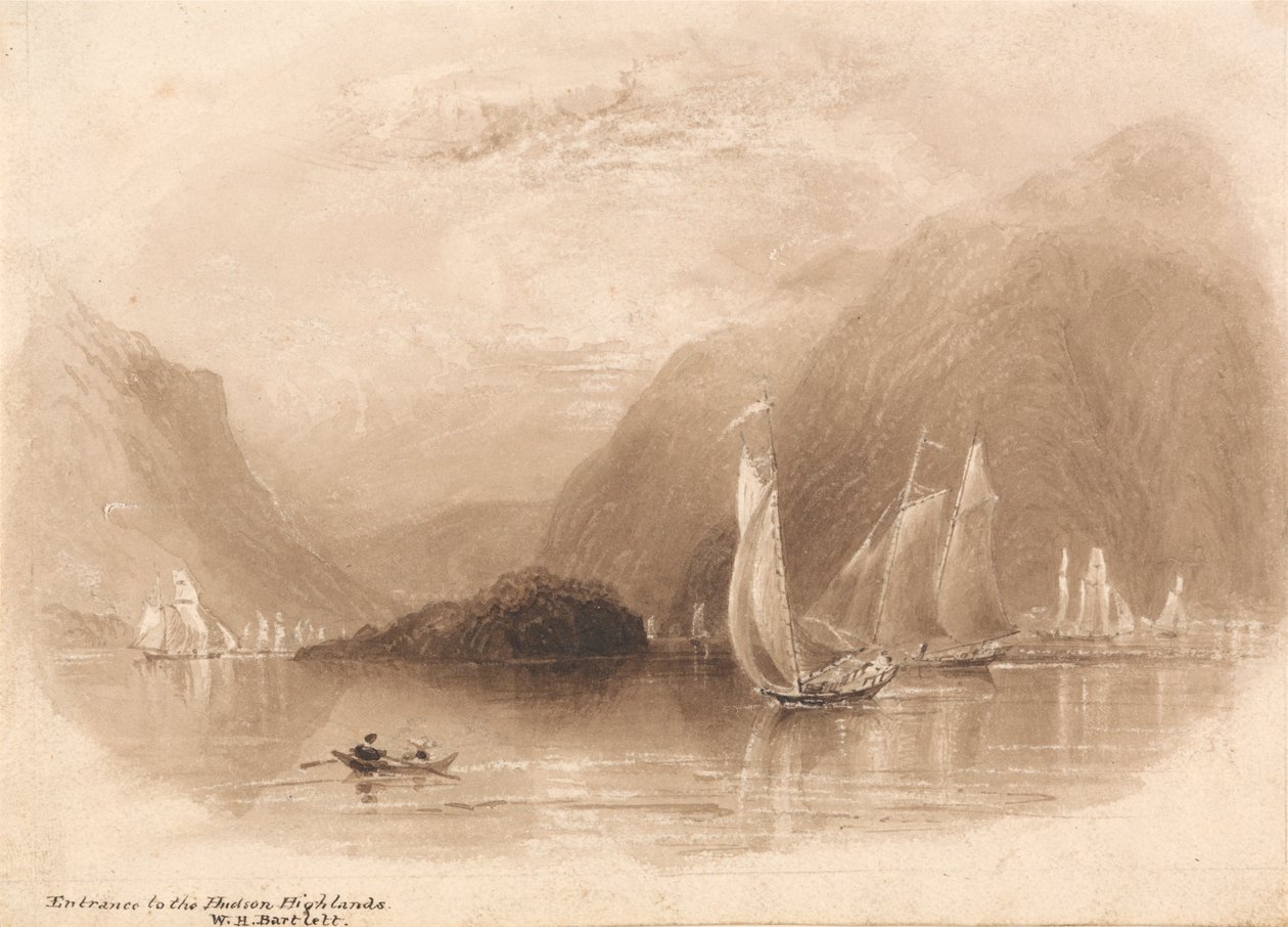 Sisäänkäynti Hudson Highlandsiin tekijältä William Henry Bartlett