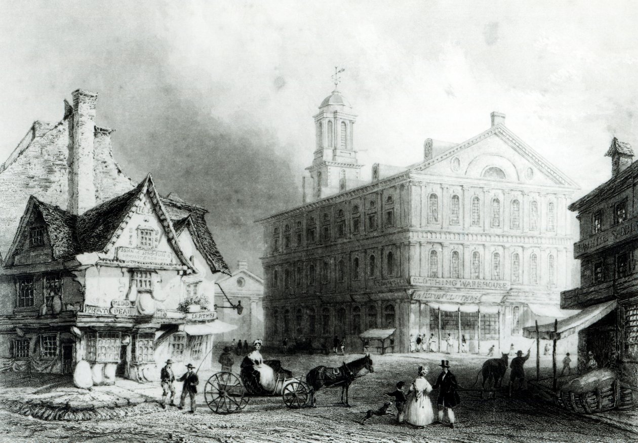 Faneuiel Hall, Boston tekijältä William Henry Bartlett