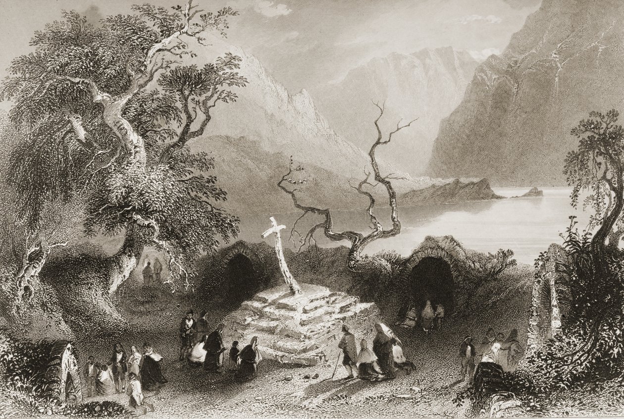 Gougane Barra, Corkin kreivikunta, Irlanti, George Virtuen kirjasta 