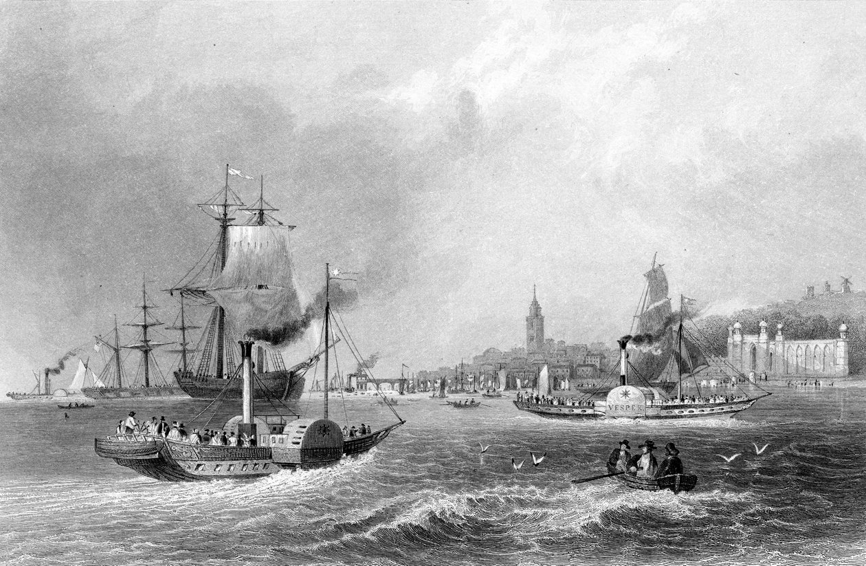 Gravesend, kaiverrettu H. Adlard, julkaistu "Finden