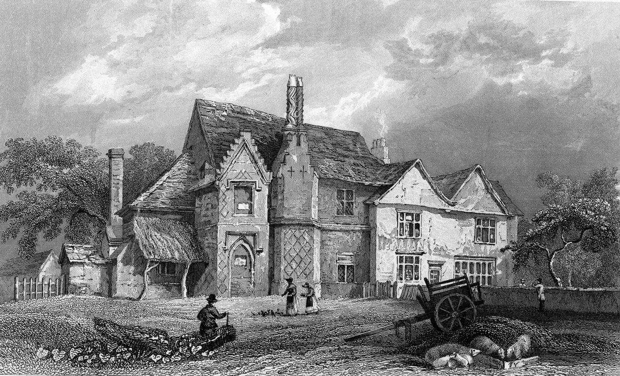 Little Warley Hall, Essex, kaiverrus Henry Adlard, 1833 (kaiverrus) tekijältä William Henry Bartlett