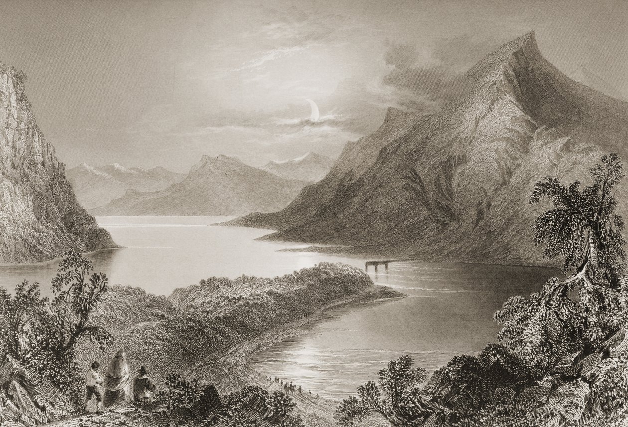 Lough Inagh, Connemara, Galwayn kreivikunta, George Virtuen kirjasta 