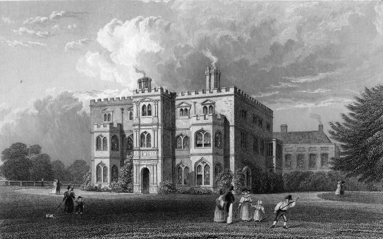 Marks Hall, Coggeshall, Essex, kaiverrus John Carr Armytage, 1833 tekijältä William Henry Bartlett