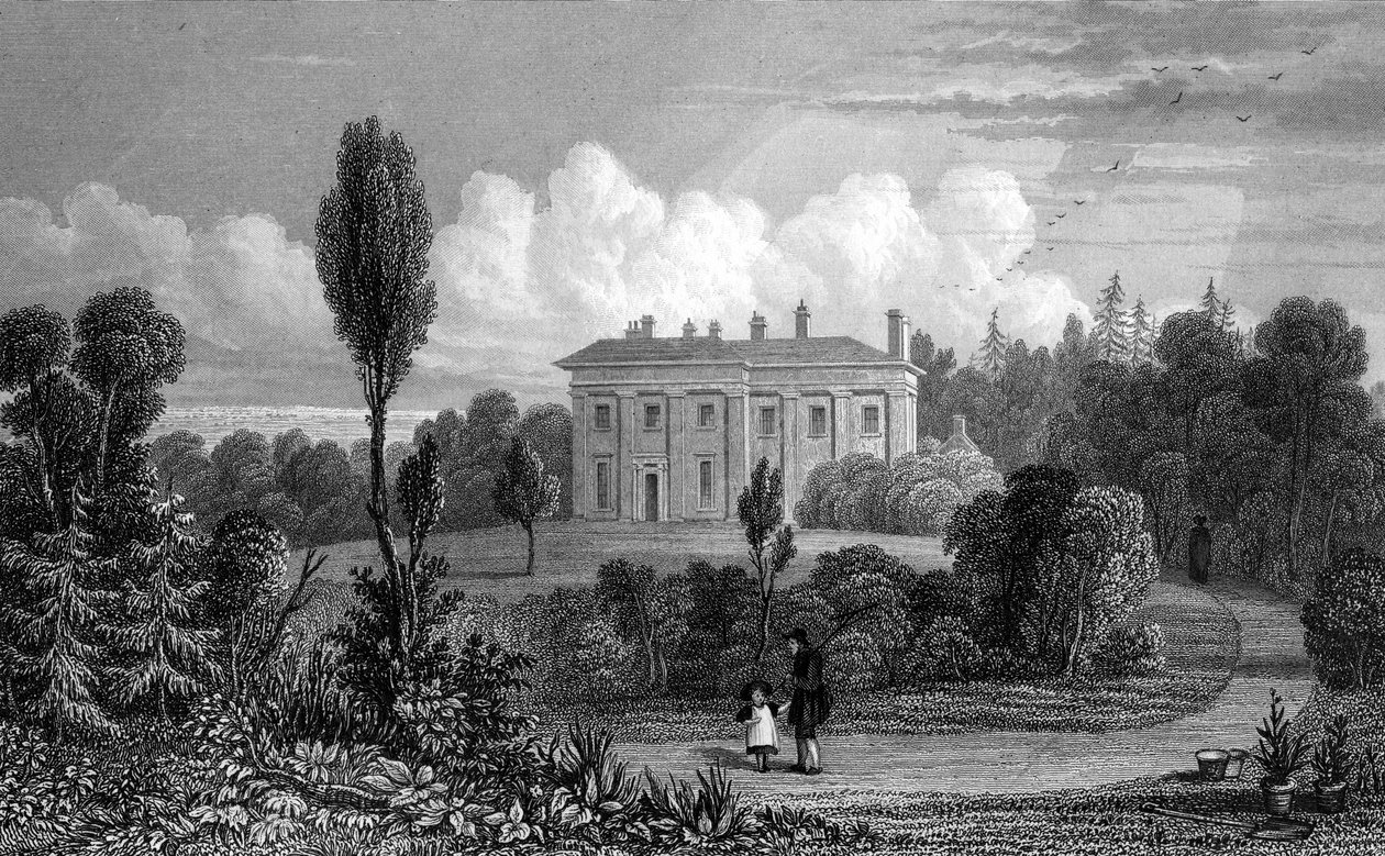 Riffhams Lodge, Essex, 1835 tekijältä William Henry Bartlett