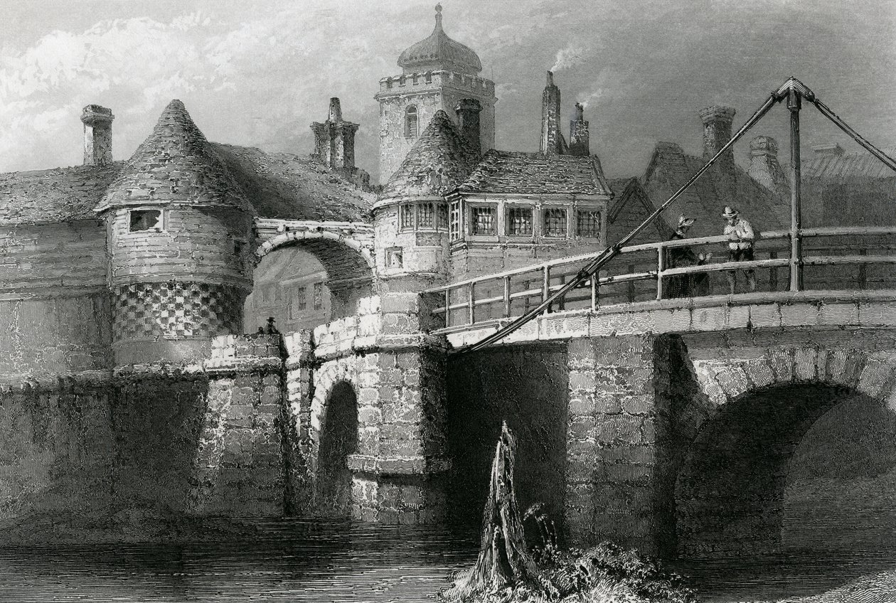 Voileipä, kaiverrus E. Challis, 1841 tekijältä William Henry Bartlett