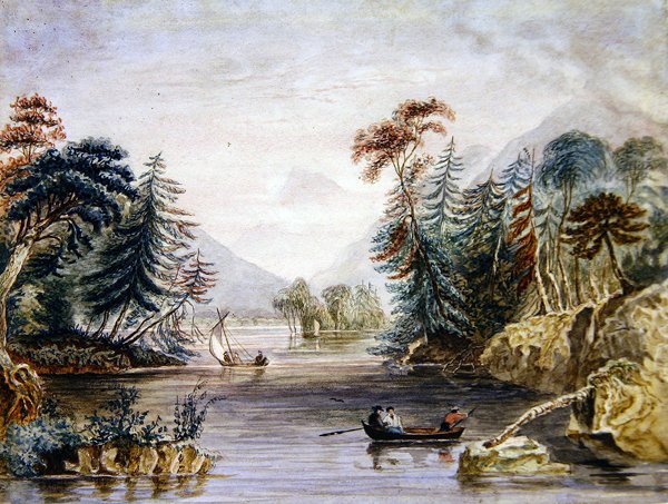The Narrows (akvarelli paperille) tekijältä William Henry Bartlett
