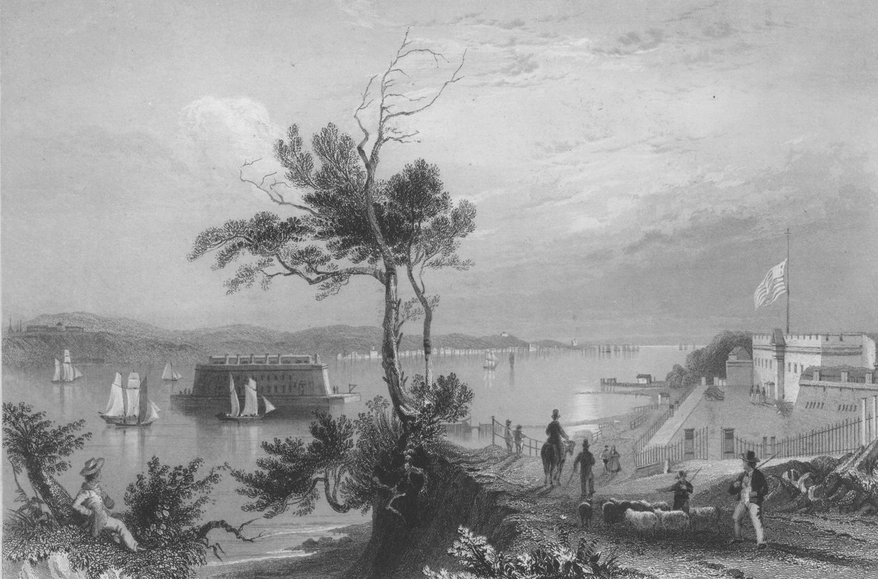 Narrows Fort Hamiltonista tekijältä William Henry Bartlett