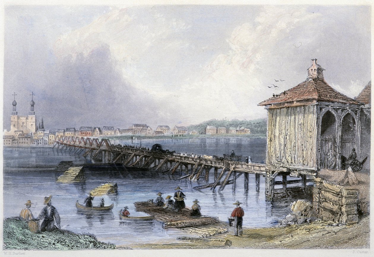 Näkymä sillasta Richelieu-joen yli St John