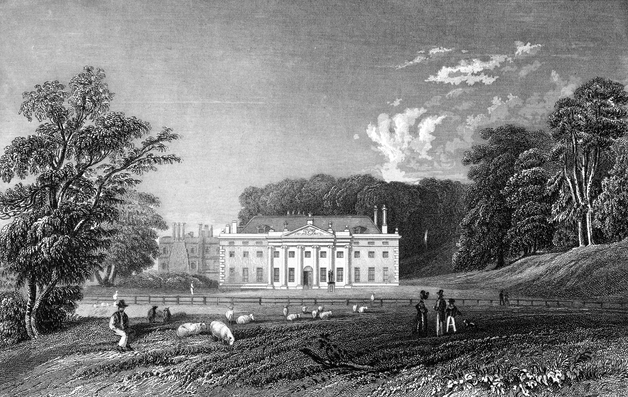 Weald Hall, Essex, inukit ni John Rogers, 1833 finn tekijältä William Henry Bartlett