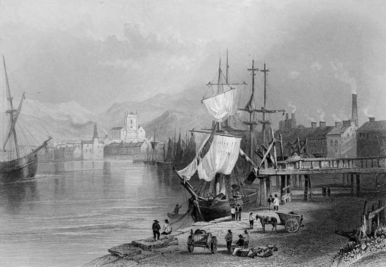 Workington, n. 1840-1850 tekijältä William Henry Bartlett