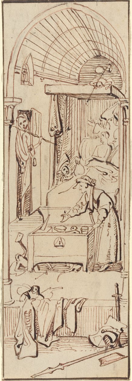 Miserin kuolema tekijältä William Henry Brooke after Hieronymus Bosch