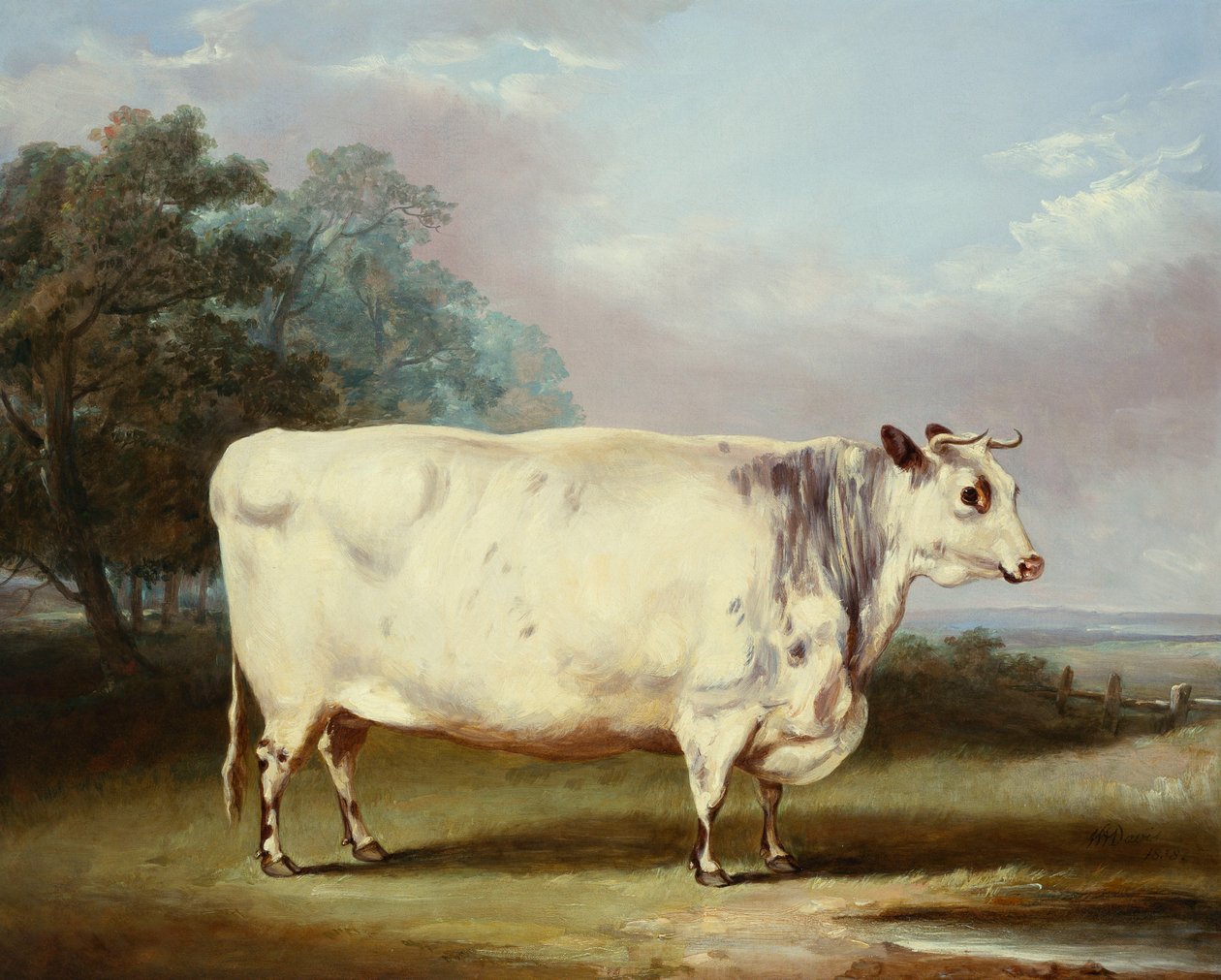 Palkittu lehmä, 1838 tekijältä William Henry Davis