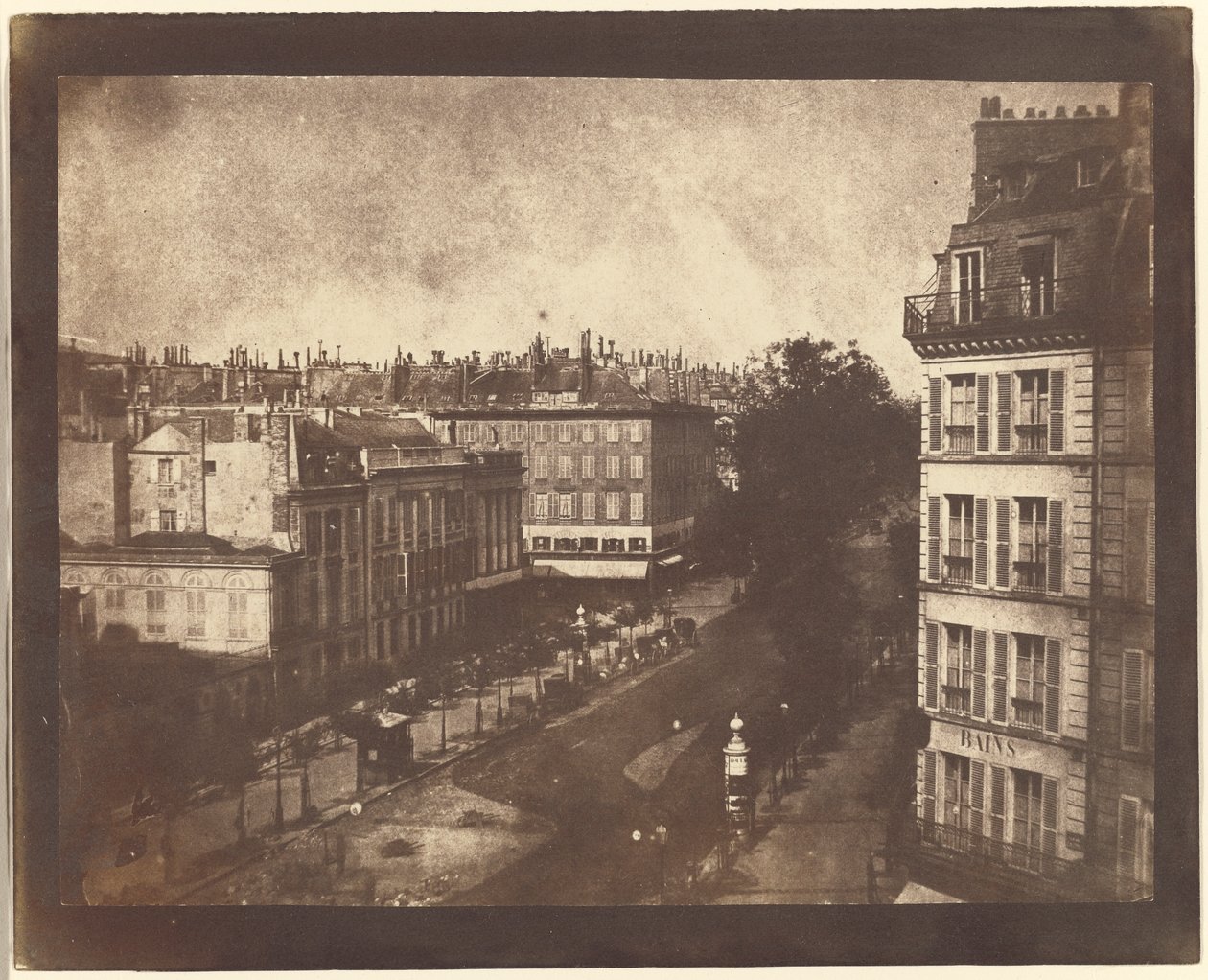 Ilmakuva Pariisista tekijältä William Henry Fox Talbot