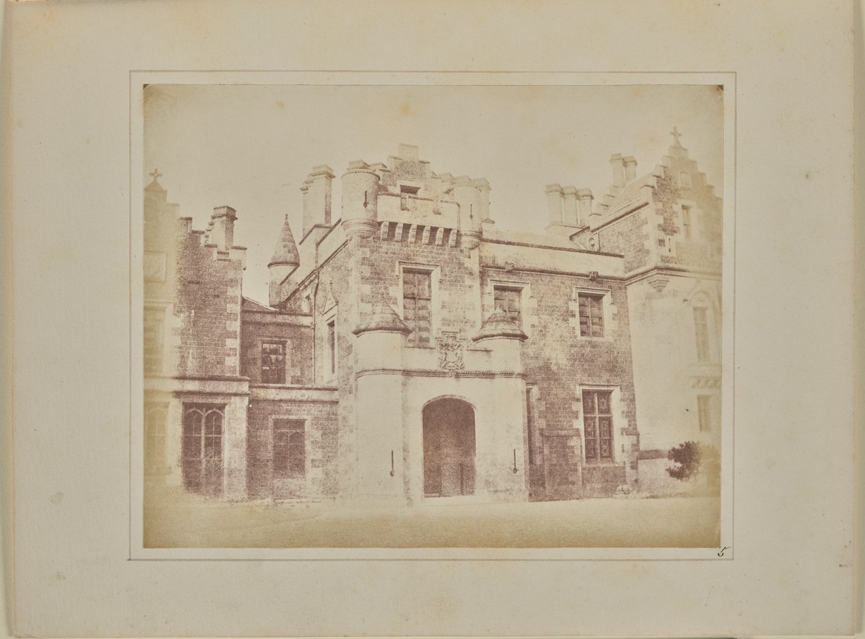 Sisäänkäynnin ovi, Abbotsford tekijältä William Henry Fox Talbot