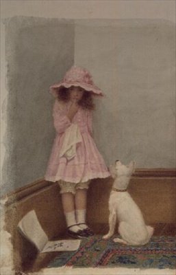 Häpeässä (akvarelli) tekijältä William Henry Gore