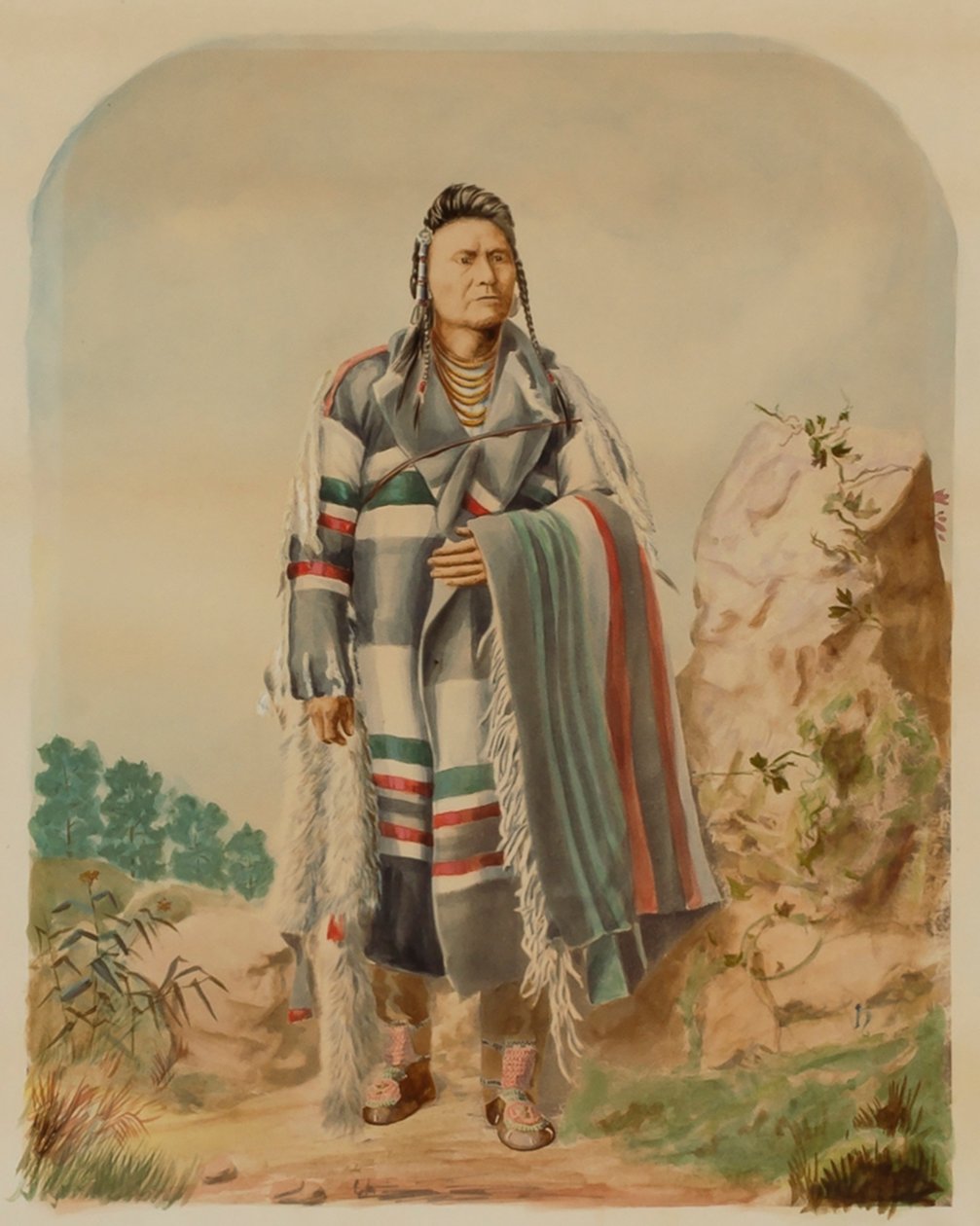 Nez Percen päällikkö Joseph, n. 1880. tekijältä William Henry Holmes