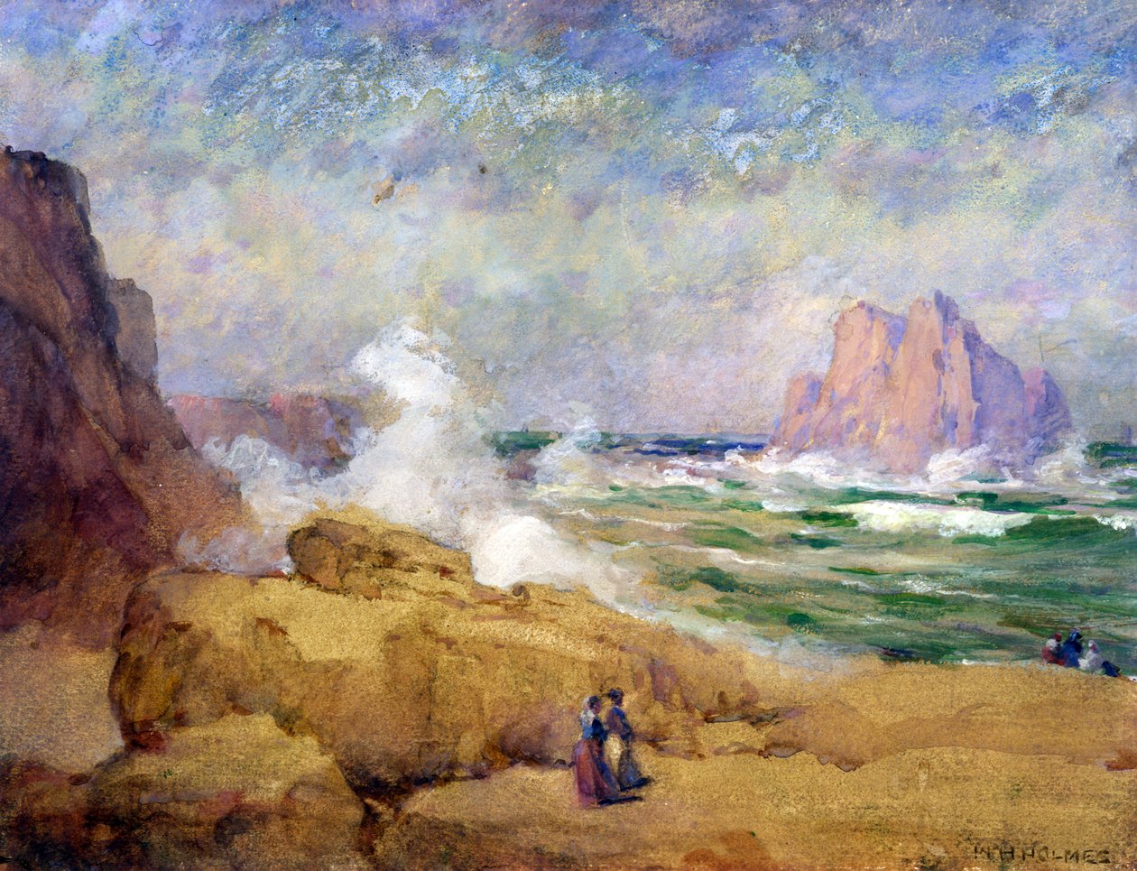 Kalifornian rannikolla, n.d. tekijältä William Henry Holmes