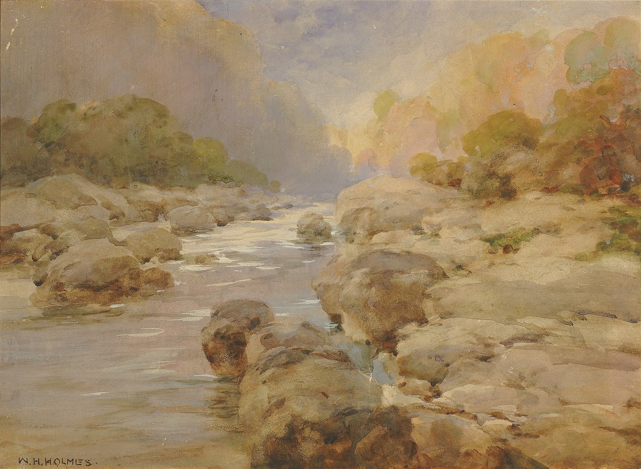 Muokkaamaton Rock Creek, noin 1910 tekijältä William Henry Holmes