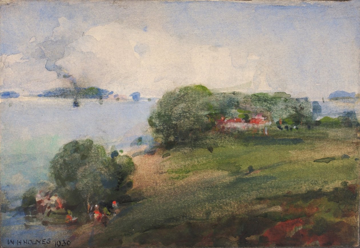 Näkymä Potomac-joelle tekijältä William Henry Holmes