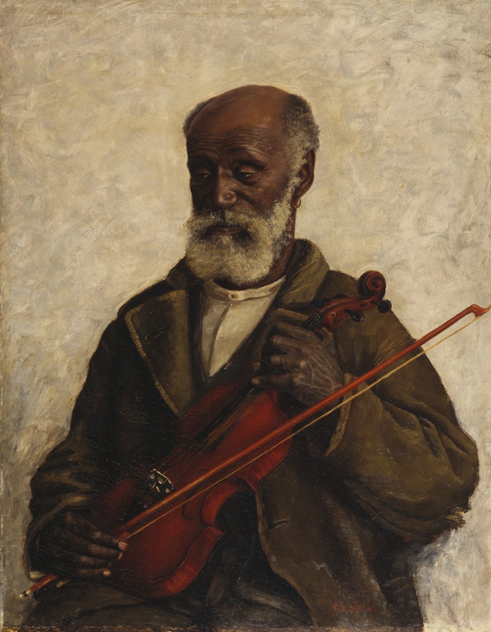 Old Slave, n. 1889 (öljy kankaalle) tekijältä William Henry Huddle