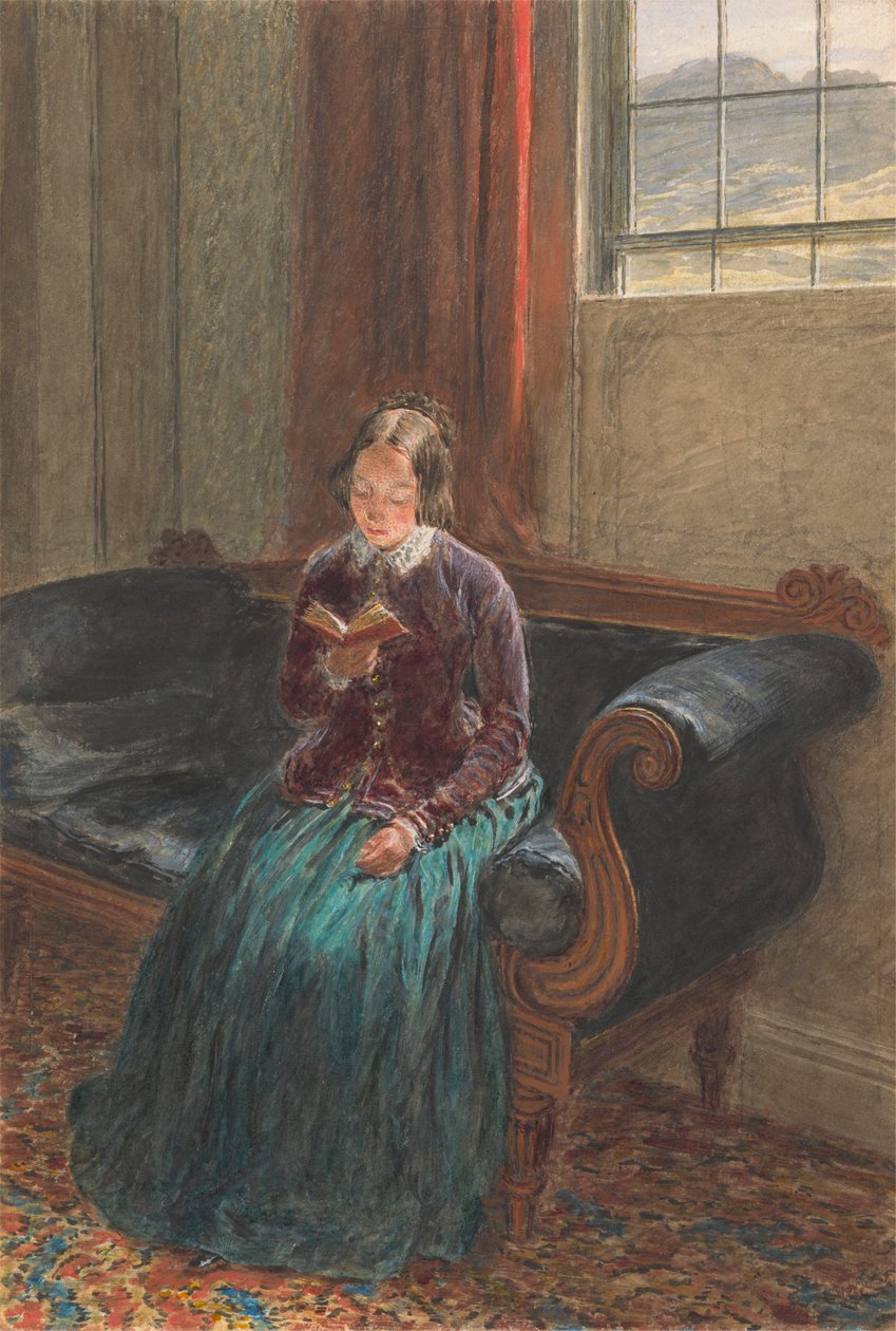 Lady lukee tekijältä William Henry Hunt