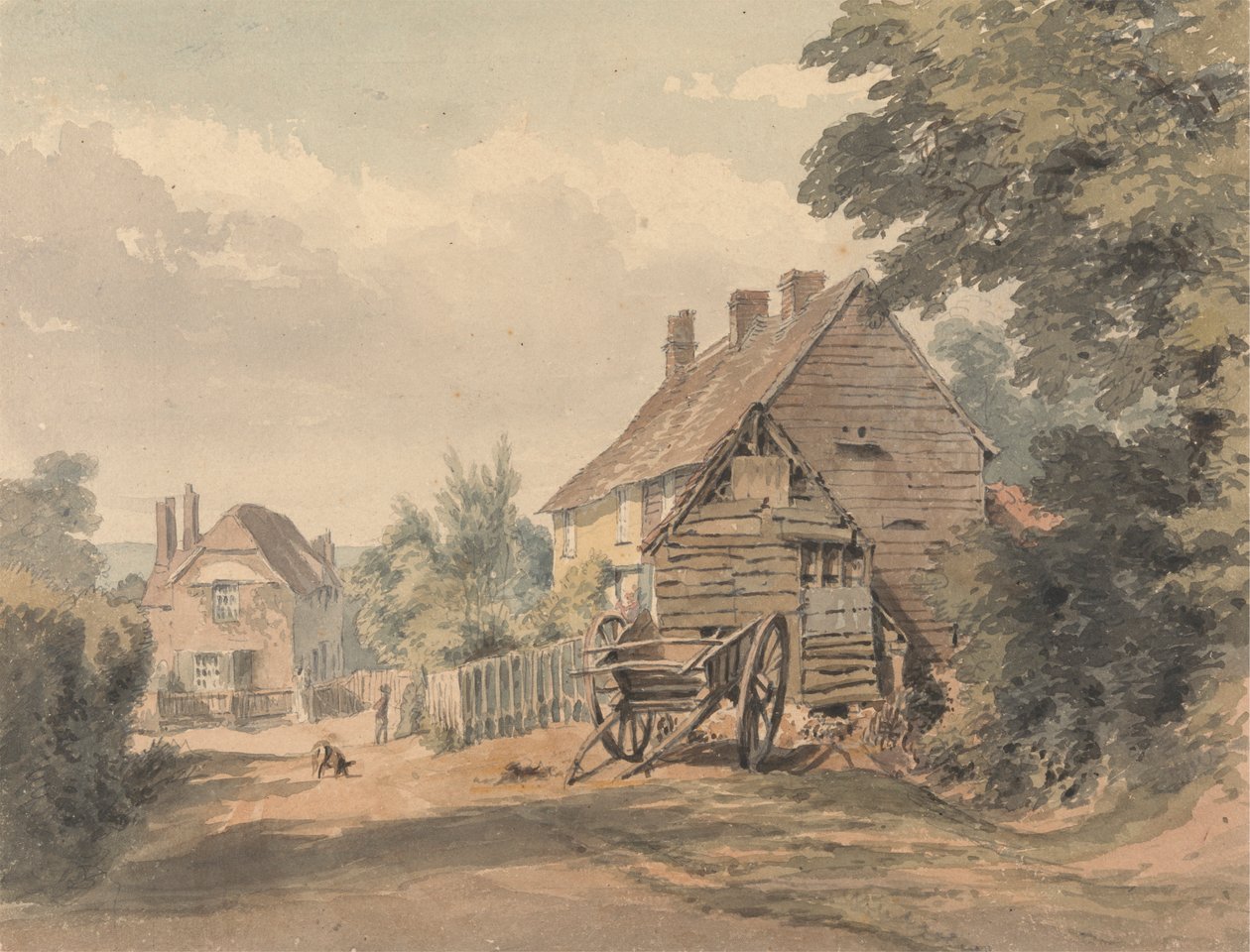 Katu maalaiskylässä tekijältä William Henry Hunt