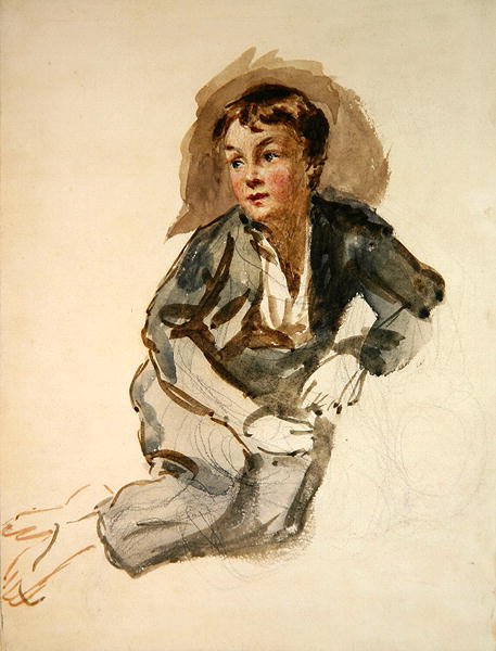 Urchin (kynä ja akvarelli paperille) tekijältä William Henry Hunt