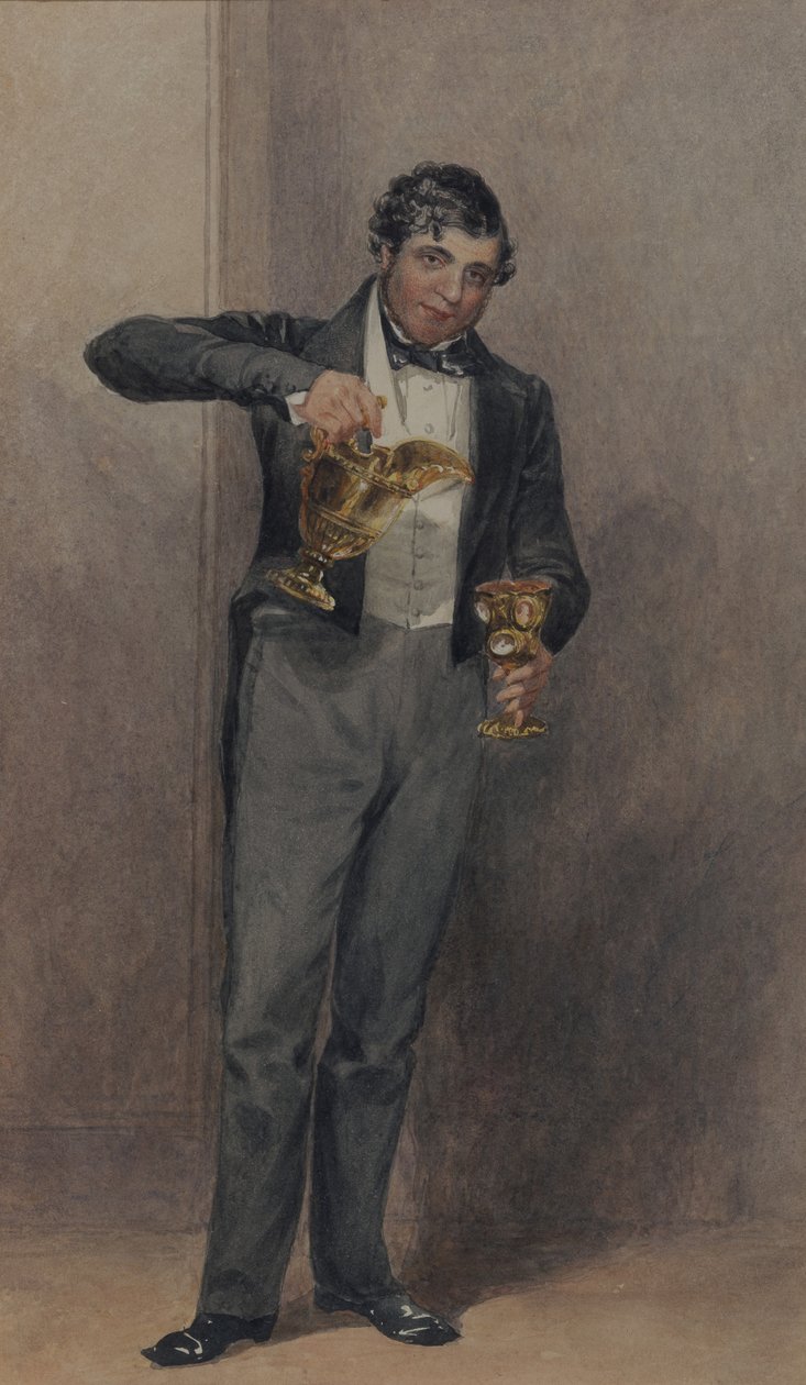 Butler, n. 1827 (akvarelli paperille) tekijältä William Henry Hunt